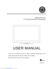 Awa MHDV3720-O3 User Manual