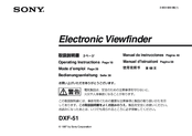 Sony DXF-51 Operating Instructions Manual
