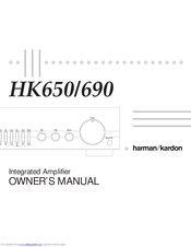 Harman Kardon HK650 Owner's Manual