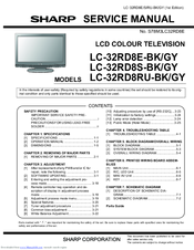 Sharp lc-32rd8 Service Manual