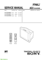 Sony Trinitron KV-ES34N90 Service Manual