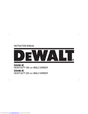 DeWalt D28498-XE Instruction Manual