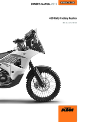 KTM 2015 450 Rally Factory Replica Owner's Manual