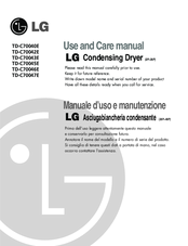 LG TD-C70040E Use And Care Manual