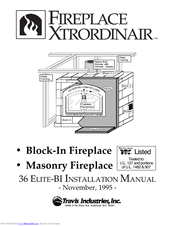 Travis Industries 36 ELITE-BI Xtrordinair Installation Manual
