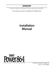 DSC PC5020 Power864 Installation Manual