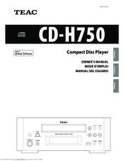 Teac CD-H750 Owner's Manual