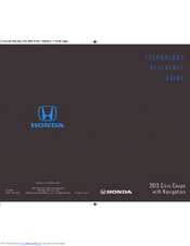 Honda Civic Coupe 2013 Technology Reference Manual