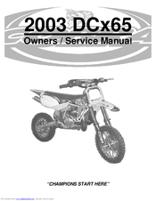 Cobra DCX65 2003 Owner's And Service Manual