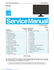 AOC E936SWA Service Manual