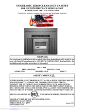 New Buck Corporation 80ZC Installation Instructions Manual
