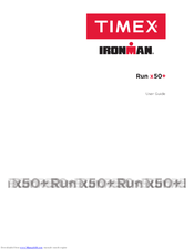 Timex IronMan Run x50+ User Manual