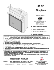 Travis Industries 36 CF II Nstallation Manual