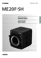 Canon ME20F-SH Instruction Manual