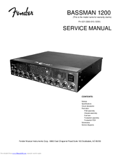 Fender Bassman 1200 Service Manual
