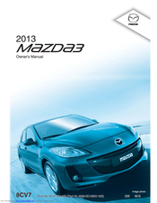 Mazda 2013 Mazda3 Owner's Manual