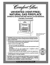 Comfort Glow CGF265NV Owner's Operation And Installation Manual