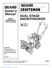 Craftsman C950-52122-0 Owner's Manual