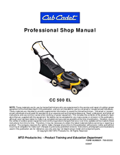 Cub Cadet CC 500 EL Shop Manual