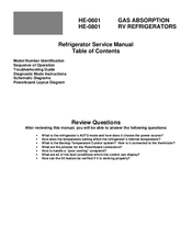 Atwood HE-0801 Service Manual