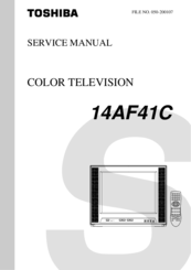 Toshiba 14AF41C Service Manual