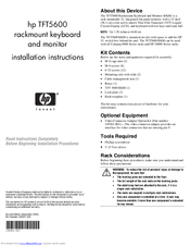 HP TFT5600 Installation Instructions