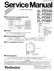 Technics SL-PD665 Service Manual