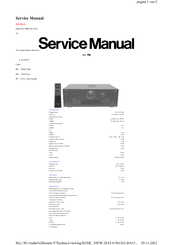 Technics SA-DA15 Servise Manual