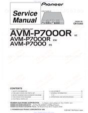 Pioneer AVM-P7000R Service Manual