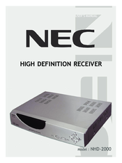 NEC NHD-2000 User Manual