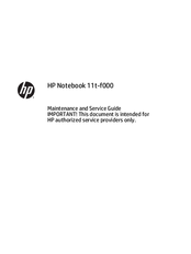 HP 11t-f000 Maintenance And Service Manual