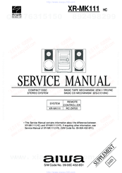 Aiwa XR-MK111 Service Manual