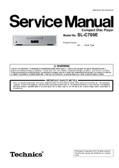 Technics SL-C700E Service Manual