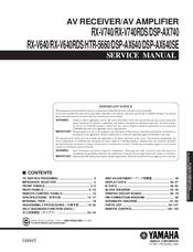 Yamaha DSP-AX640SE Service Manual