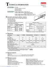 Makita UH422D Technical Information