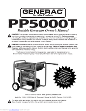 Generac Portable Products pp5000t Owner's Manual