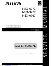 Aiwa NSX-S777 Service Manual