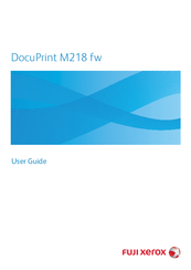 Fuji Xerox DocuPrint M218 fw User Manual