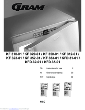 Gram KF 310-01 Instructions For Use Manual