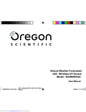 Oregon Scientific BAR609HGA User Manual