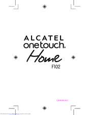 Alcatel OneTouch Home F102 User Manual