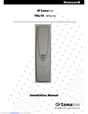 Honeywell Temaline TKL19 Installation Manual