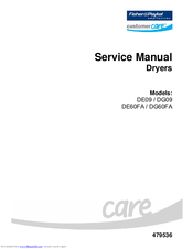 Fisher & Paykel DE09 Service Manual