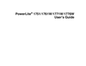 Epson PowerLite 1751 User Manual