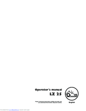 Husqvarna LZ 25 Operator's Manual