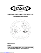 Jensen CD-60W User Manual
