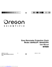 Oregon Scientific BAR623P User Manual