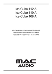 MAC Audio Ice Cube 110 A Owner's Manual