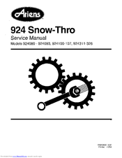 Ariens ST 928 LE Service Manual
