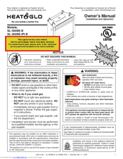 Heat & Glo SL-550BE-IPI-B Owner's Manual
